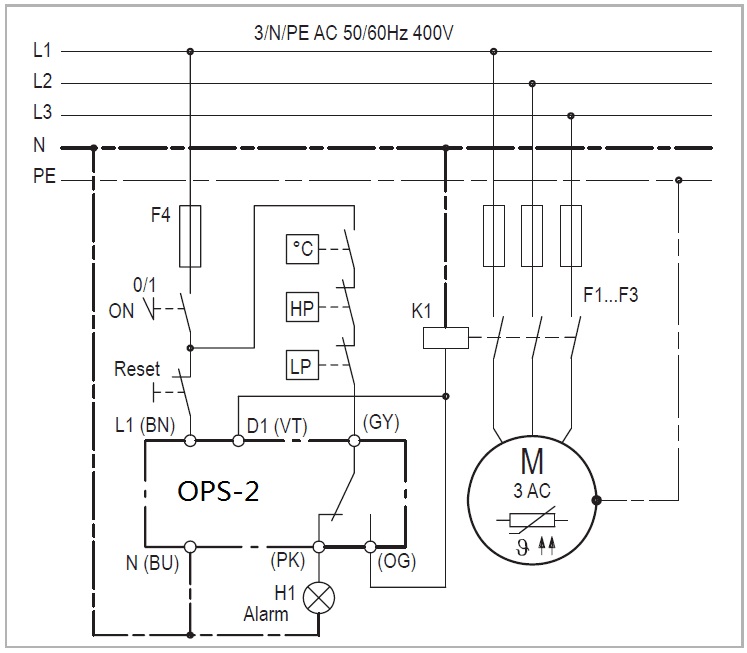 Oil Pressure Switch Wiring Diagram from www.goldair-control.com